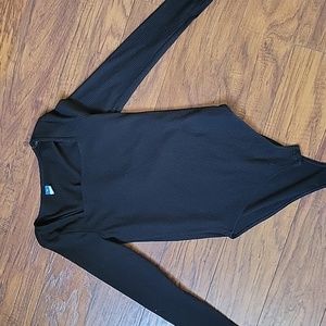 Long sleeve black bodysuit